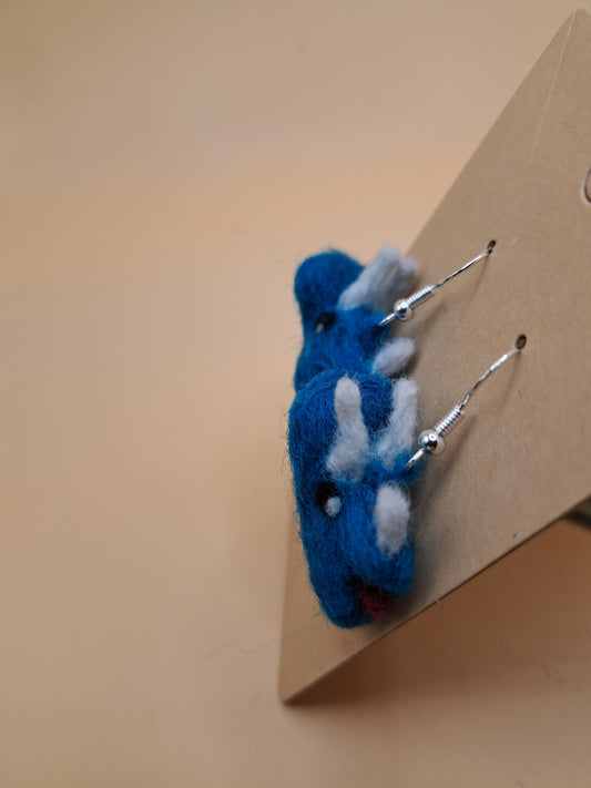 Triceratops Earrings