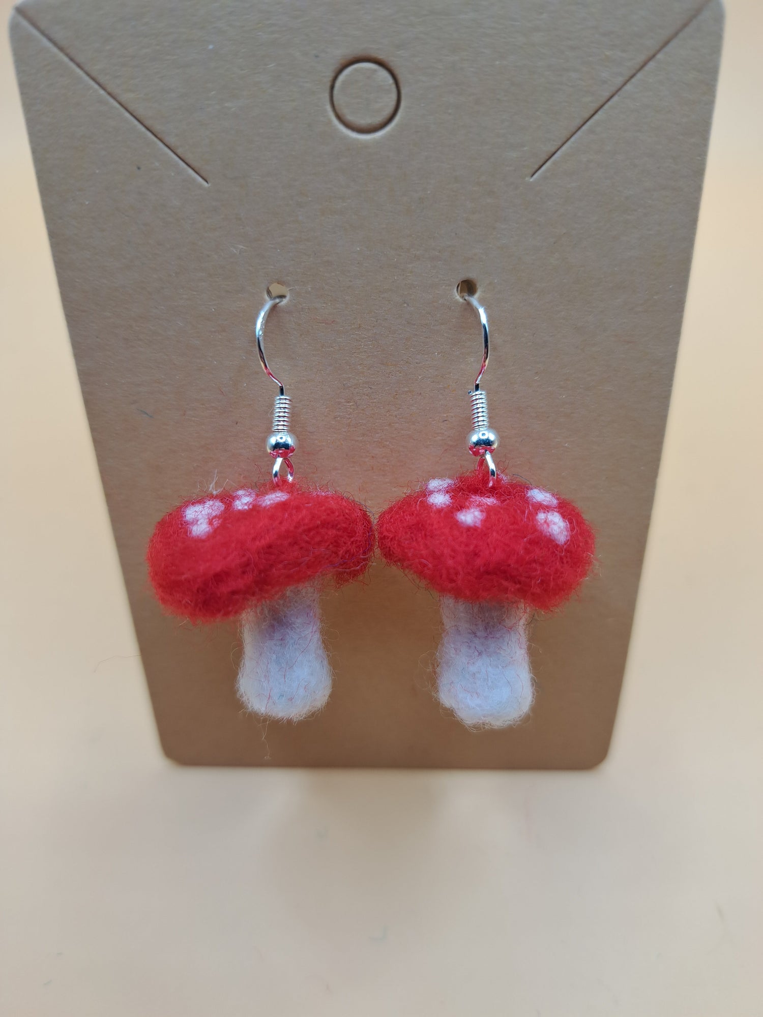Needlefelt earrings