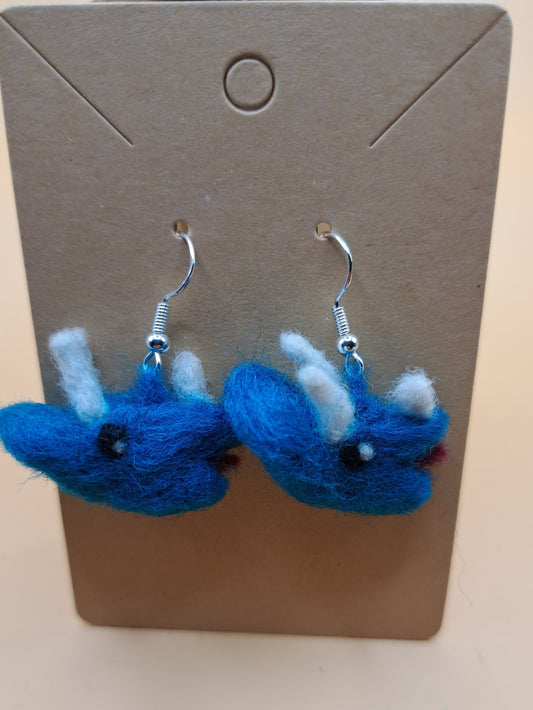 Triceratops Earrings