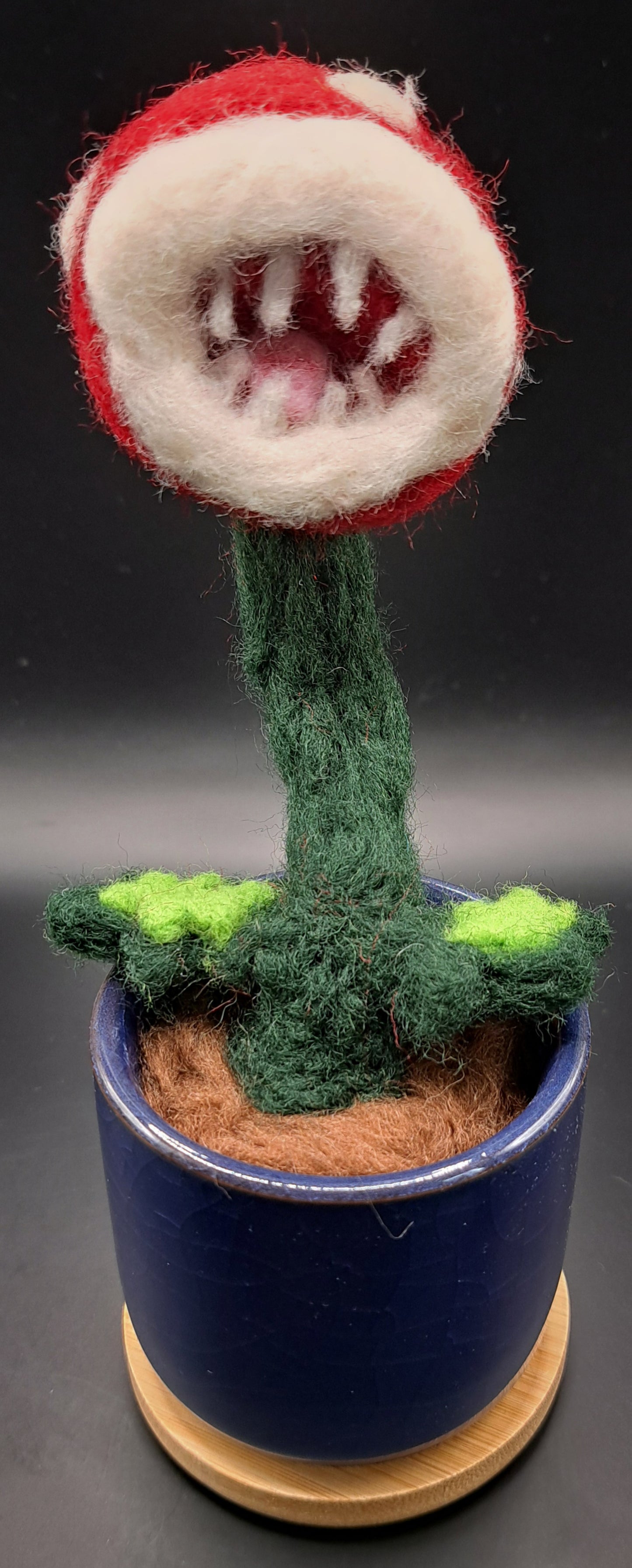 Needle Felted Piranha Plant