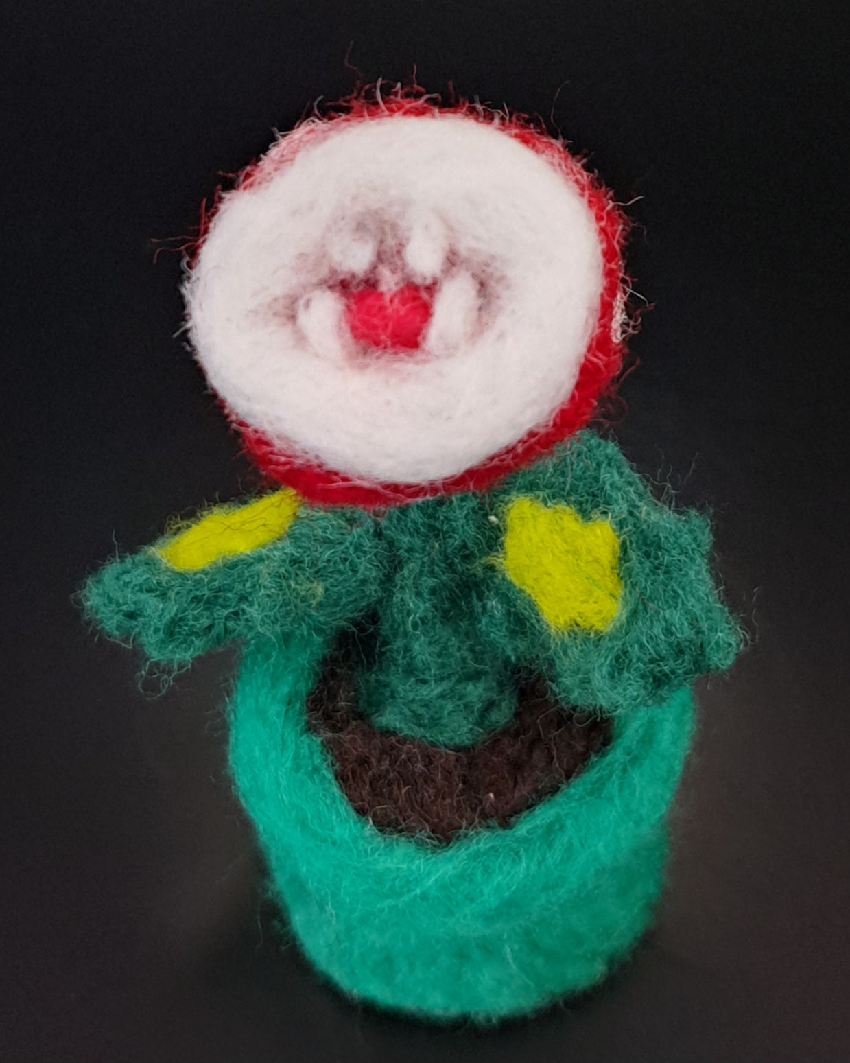 Needle Felted Piranha Plant