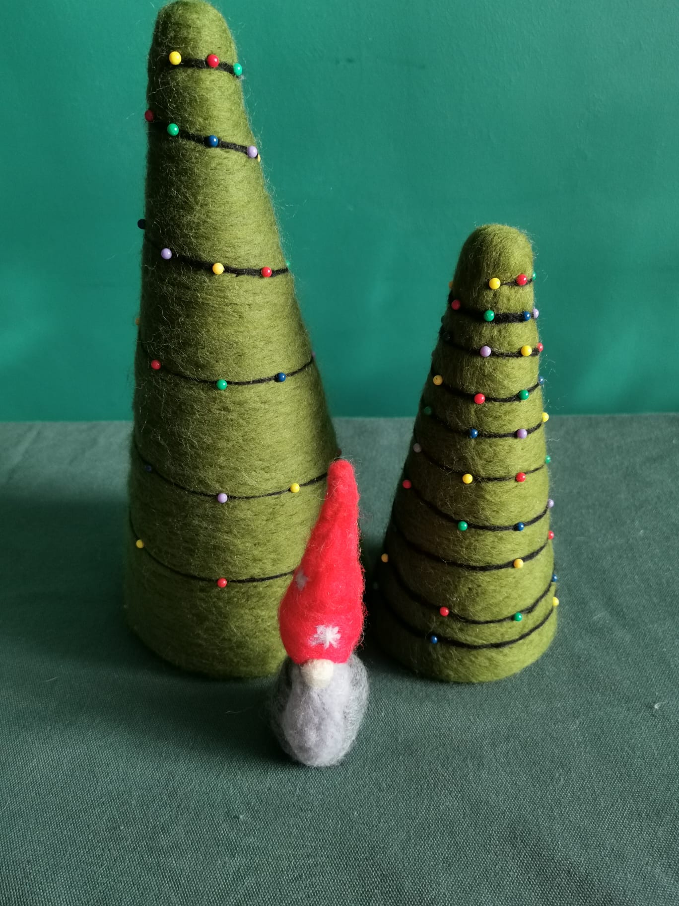 Needle Felted Christmas Gonk